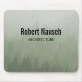 Mist bos architectuur grijs muismat (Voorkant)