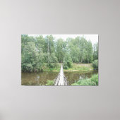Mist Bridge Pad Canvas Afdruk (Voorkant)