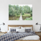 Mist Bridge Pad Canvas Afdruk (Insitu (Slaapkamer))