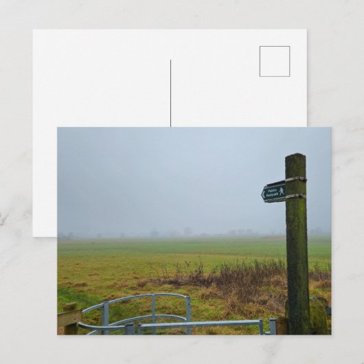 mist briefkaart (Voorkant / Achterkant)