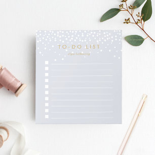 Mist Confetti Stippen op maat van de lijst Notitieblok