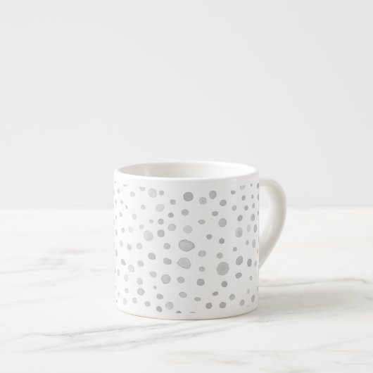 Mist Confetti Watercolor Stippen Espresso Mok (Voorkant rechts)