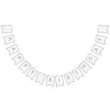 Mist Confetti Waterverf Stippen Bunting Flag