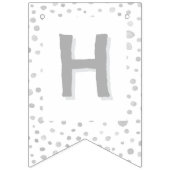 Mist Confetti Waterverf Stippen Bunting Flag Vlaggetjes (Tweede vlag)