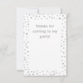 Mist Confetti Waterverf Stippen Dank u kaart (Achterkant)