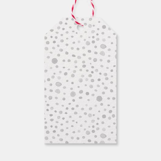 Mist Confetti Waterverf Stippen Gift Label Cadeaulabel (Achterkant)