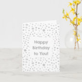 Mist Confetti Waterverf Stippen Verjaardag Kaart (Gele Bloem)