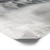 Mist die door de bomen loopt poster (Hoek)