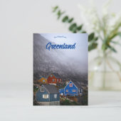 Mist die door Kullorsuaq Groenland heen trekt Briefkaart (Staand voorkant)