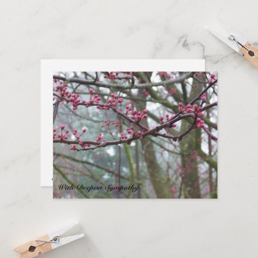 Mist- en boedstructuur Bijbel Verse-sympathiekaart Kaart (Voorkant / Achterkant in situ)