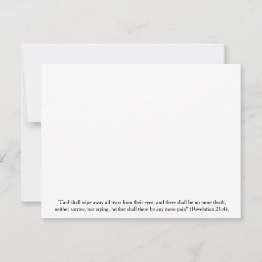 Mist- en boedstructuur Bijbel Verse-sympathiekaart Kaart (Achterkant)