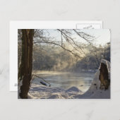 Mist en ijs in Calver Weir Briefkaart (Voorkant / Achterkant)