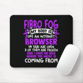 Mist - Fibro Survivor Fun Fibromyalgie Bewustzijn Muismat (Met muis)