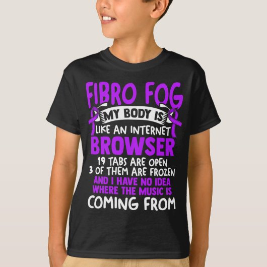 Mist - Fibro Survivor Fun Fibromyalgie Bewustzijn T-shirt (Voorkant)