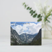 Mist Herfst Trail, King's Canyon National Park, CA Briefkaart (Staand voorkant)