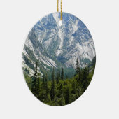 Mist Herfst Trail, King's Canyon National Park, CA Keramisch Ornament (Rechts)