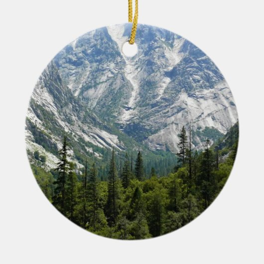 Mist Herfst Trail, King's Canyon National Park, CA Keramisch Ornament (Voorkant)