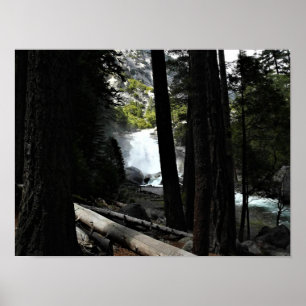 Mist Herfsten, King's Canyon National Park, CA Poster