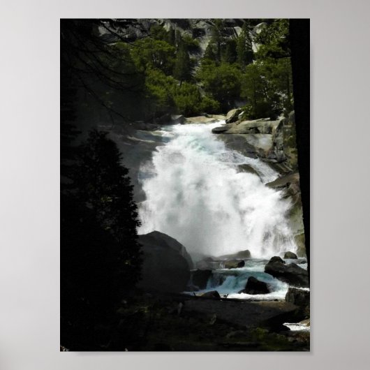 Mist Herfsten, King's Canyon National Park, CA Poster (Voorkant)
