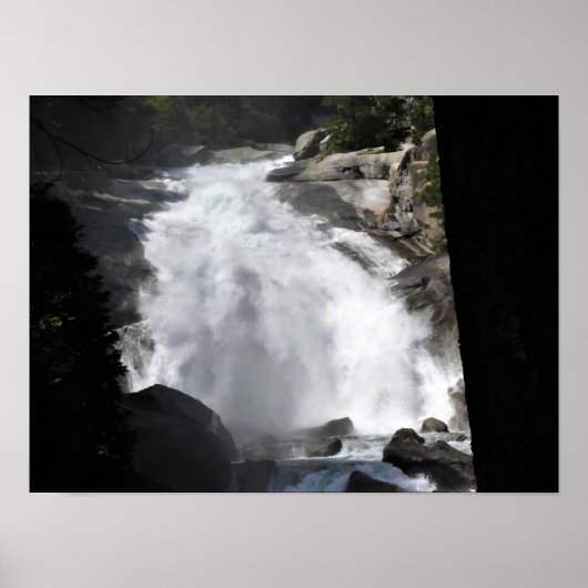 Mist Herfsten, King's Canyon National Park, CA Poster (Voorkant)