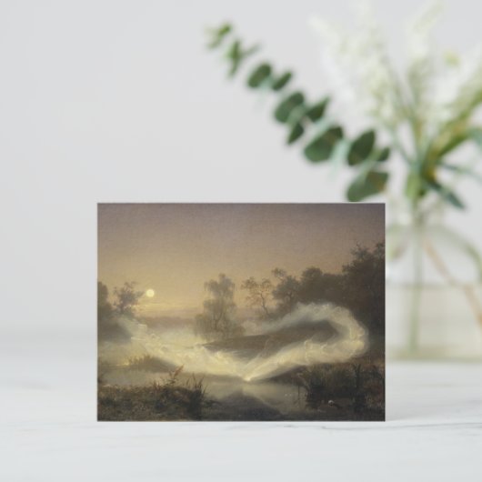 Mist in moonlicht briefkaart (Staand voorkant)