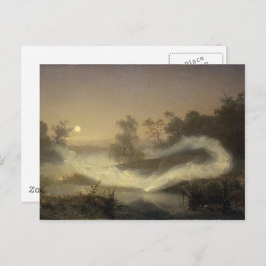 Mist in moonlicht briefkaart (Voorkant / Achterkant)