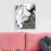 Mist in Noord-Zee 2 Canvas Afdruk (Insitu (Woonkamer))