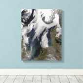 Mist in Noord-Zee Canvas Afdruk (Insitu (Houten vloer))