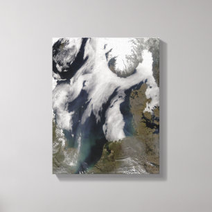 Mist in Noord-Zee Canvas Afdruk