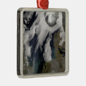 Mist in Noord-Zee Metalen Ornament (Rechts)