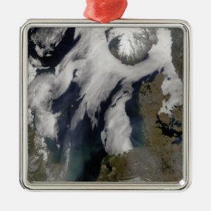 Mist in Noord-Zee Metalen Ornament