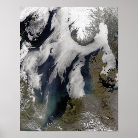 Mist in Noord-Zee Poster (Voorkant)