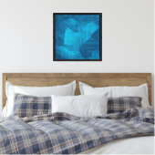 MIST Laag Frame - Temporele Roosters Canvas Afdruk (Insitu (Slaapkamer))