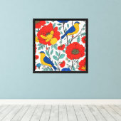 MIST Layering Accent - Folk Flora Scroll Canvas Afdruk (Insitu (Houten vloer))