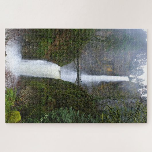 Mist & mist van Multnomah-Herfsten, Oregon - 20x30 Legpuzzel (Horizontaal)