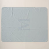 Mist Monogram Sherpa Blanket Deken (Voorkant (horizontaal))