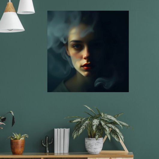“Mist of Melinoë” – A Spectral Portrait Poster (Woonkamer 1)