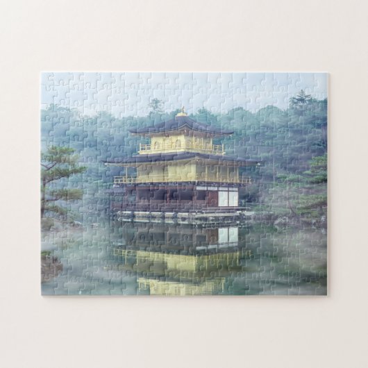 Mist op de Gouden Paviljoen - Kyoto, Japan, Azië Legpuzzel (Horizontaal)