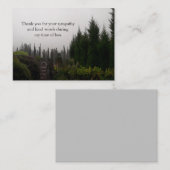 Mist op de heuvel bedankt kaart notitiekaartje (Voorkant / Achterkant)