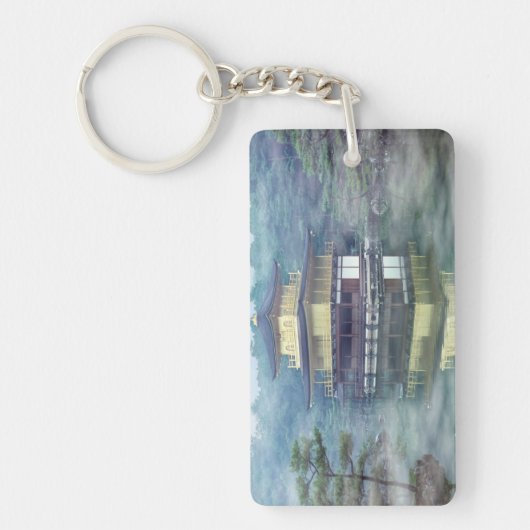 Mist op het gouden paviljoen in Kinkakuji Temple - Sleutelhanger (Voorkant)