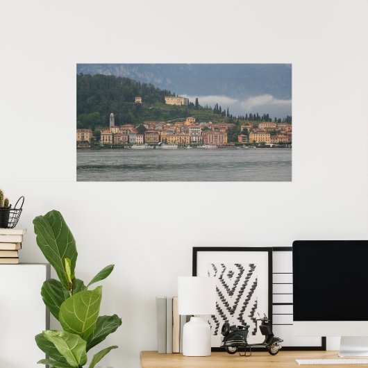 Mist op het Poster van Bellagio (Thuiskantoor)