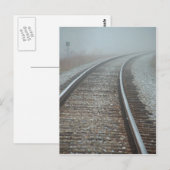 Mist op het trackbriefkaart briefkaart (Voorkant / Achterkant)