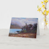 Mist over Crystal Springs Wenskaart. Kaart (Gele Bloem)