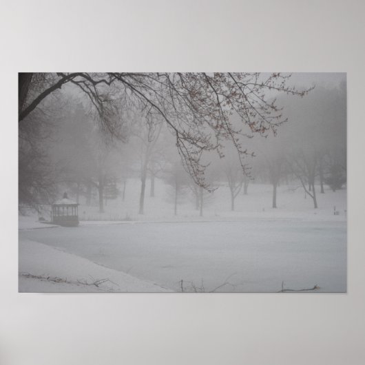 MIST OVER DE PARK POSTER (Voorkant)