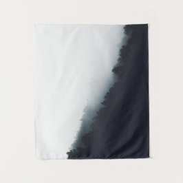 Mist over diagonale boslagen wandkleed