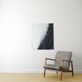 Mist over diagonale boslagen wandkleed (In situ)