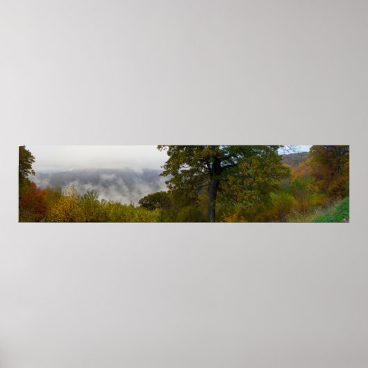 Mist over Shenandoah National Park, Virginia Poster (Voorkant)