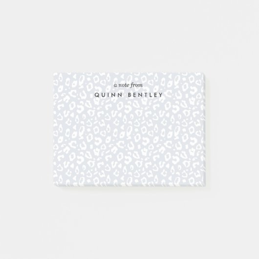 Mist | Pastel Leopard Print op maat Post-it® Notes (Voorkant)