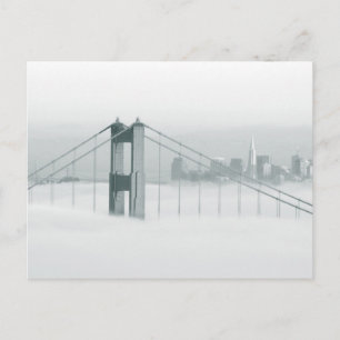Mist rolt door de baai van San Francisco 2 Briefkaart