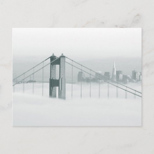 Mist rolt door de baai van San Francisco 2 Briefkaart (Voorkant)